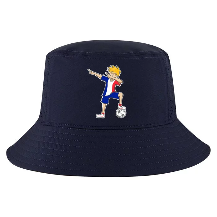 France Soccer Jersey Dabbing Boy French Flag Cool Comfort Performance Bucket Hat