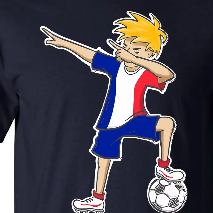 France Soccer Jersey Dabbing Boy French Flag Tall T-Shirt