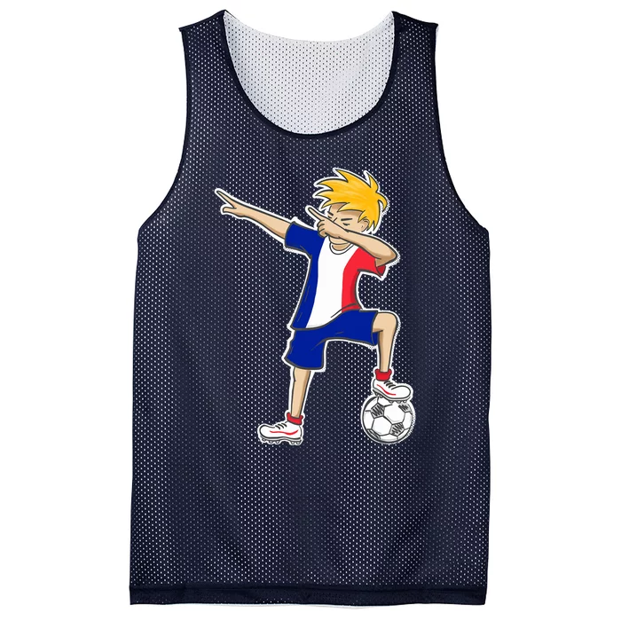 France Soccer Jersey Dabbing Boy French Flag Mesh Reversible Basketball Jersey Tank