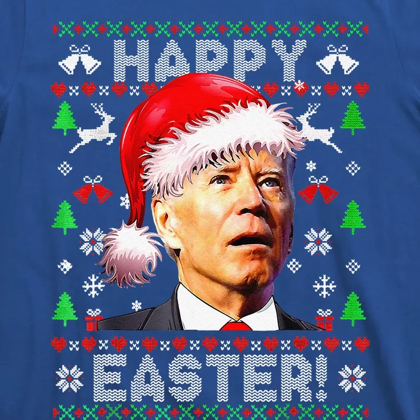 Funny Santa Joe Biden Happy Easter Ugly Christmas Funny T-Shirt