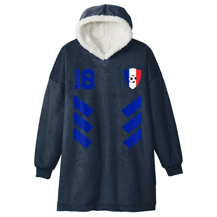 France Soccer Jersey France Football French Hooded Wearable Blanket