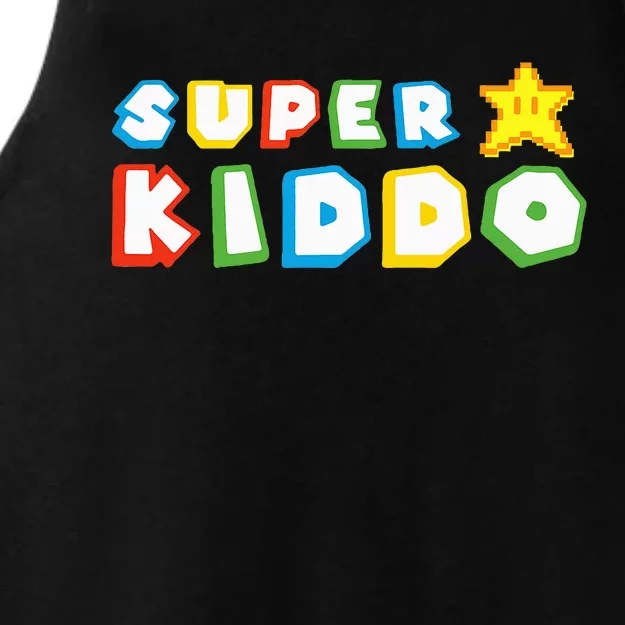 Funny Super Kiddo Humor Gaming Lovers Ladies Tri-Blend Wicking Tank