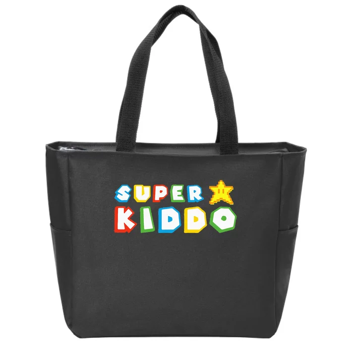 Funny Super Kiddo Humor Gaming Lovers Zip Tote Bag