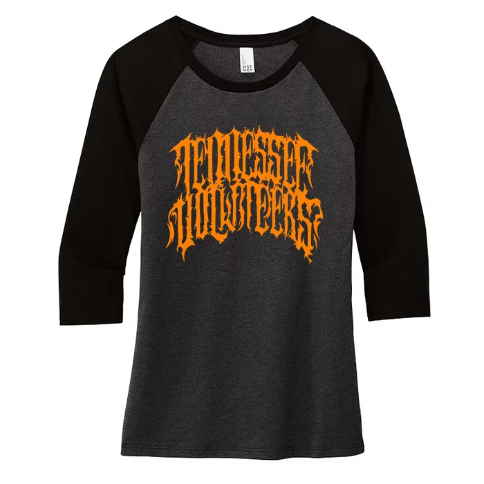 Fox Sports Knoxville Tennessee Volunteer Metal Women's Tri-Blend 3/4-Sleeve Raglan Shirt