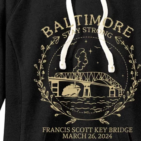 Francis Scott Key Bridge Collaps Women's Fleece Hoodie