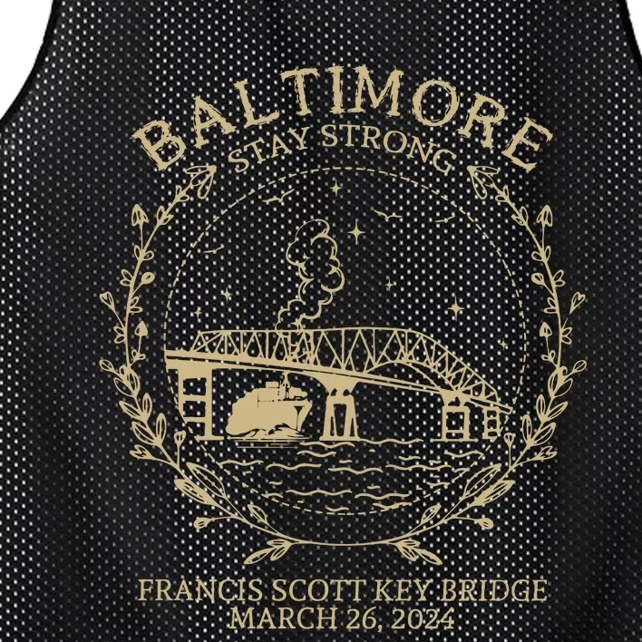 Francis Scott Key Bridge Collaps Mesh Reversible Basketball Jersey Tank