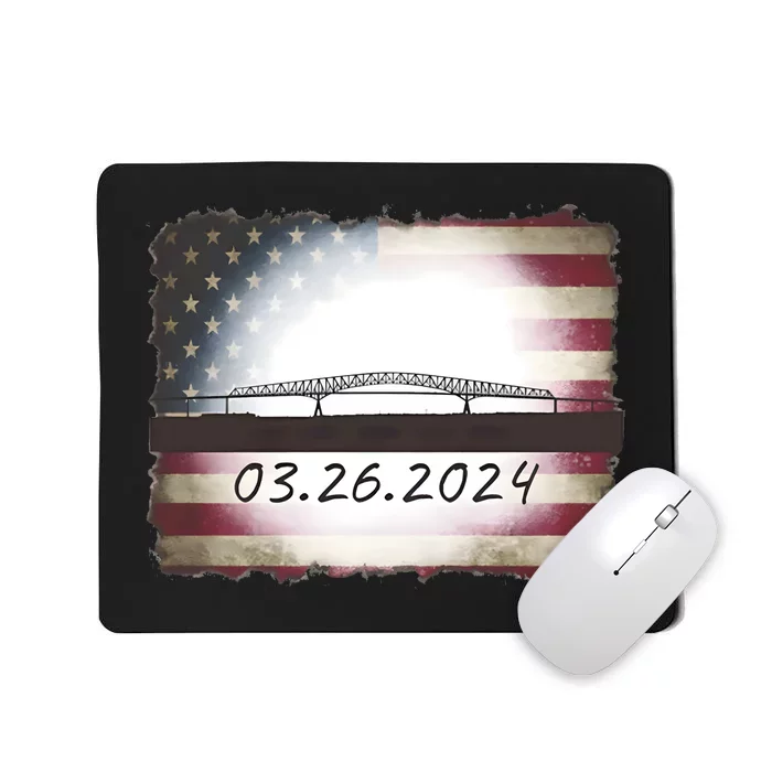 Francis Scott Key Bridge Collapse Baltimore Mousepad