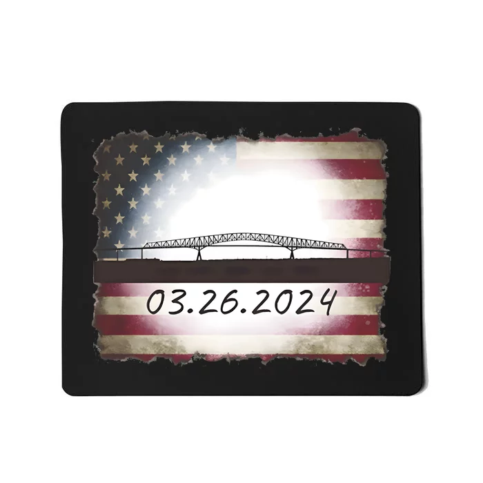 Francis Scott Key Bridge Collapse Baltimore Mousepad