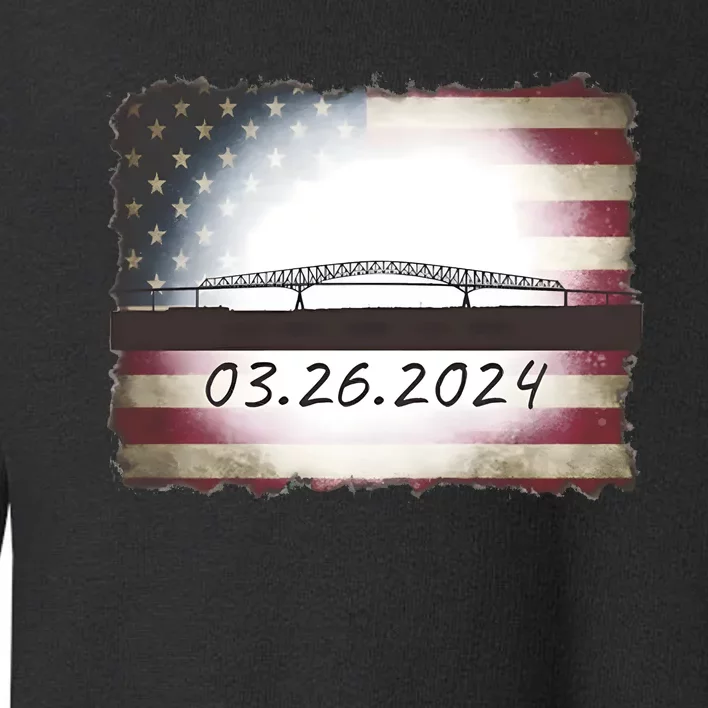 Francis Scott Key Bridge Collapse Baltimore Toddler Sweatshirt