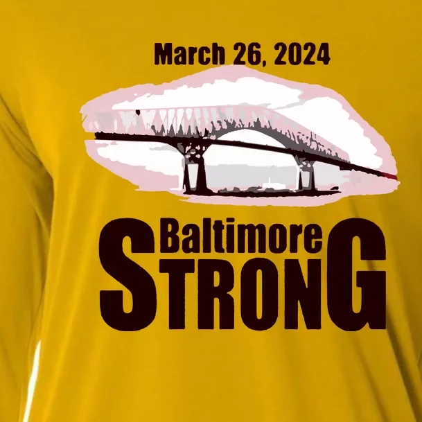 Francis Scott Key Bridge Strong Baltimore Bridge Strong Cooling Performance Long Sleeve Crew