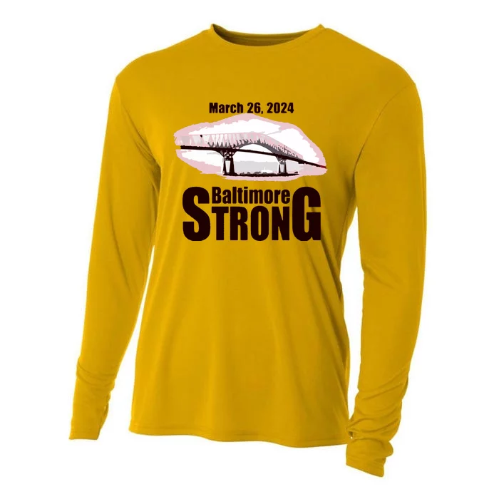 Francis Scott Key Bridge Strong Baltimore Bridge Strong Cooling Performance Long Sleeve Crew