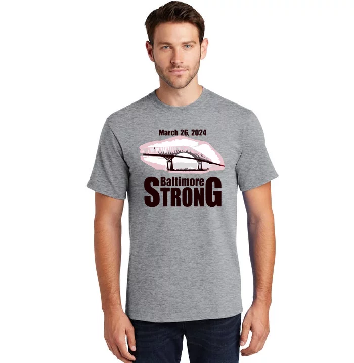 Francis Scott Key Bridge Strong Baltimore Bridge Strong Tall T-Shirt