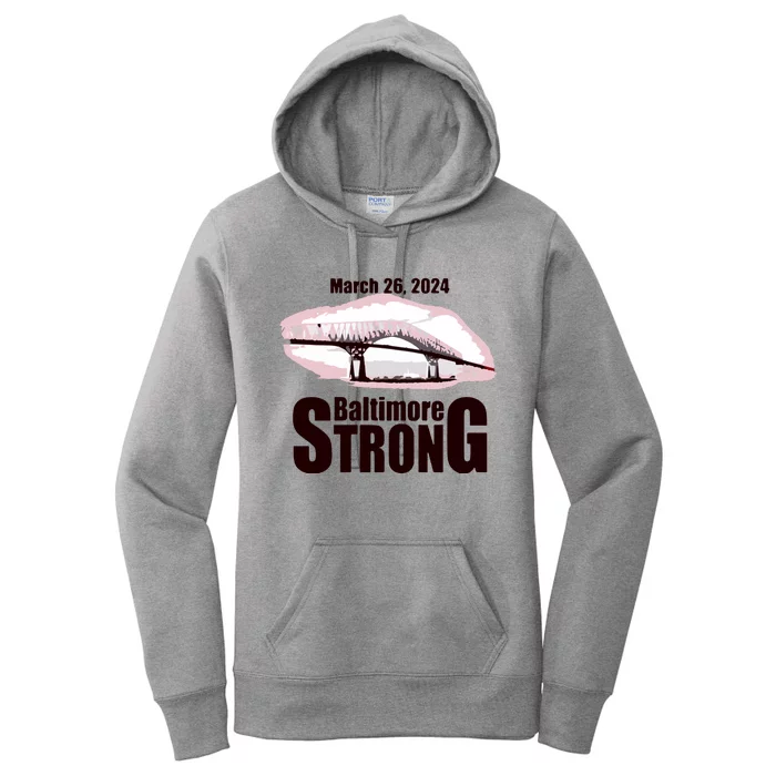 Francis Scott Key Bridge Strong Baltimore Bridge Strong Women's Pullover Hoodie