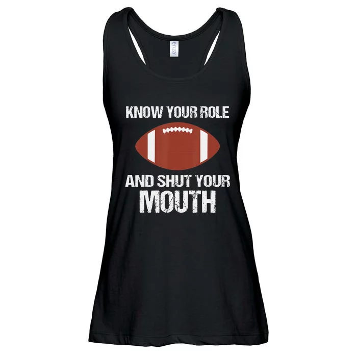 Funny Saying Know Your Role And Shut Your Mouth Ladies Essential Flowy Tank