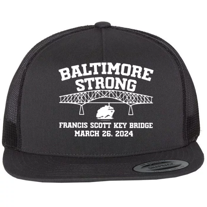 Francis Scott Key Bridge Collapse Flat Bill Trucker Hat