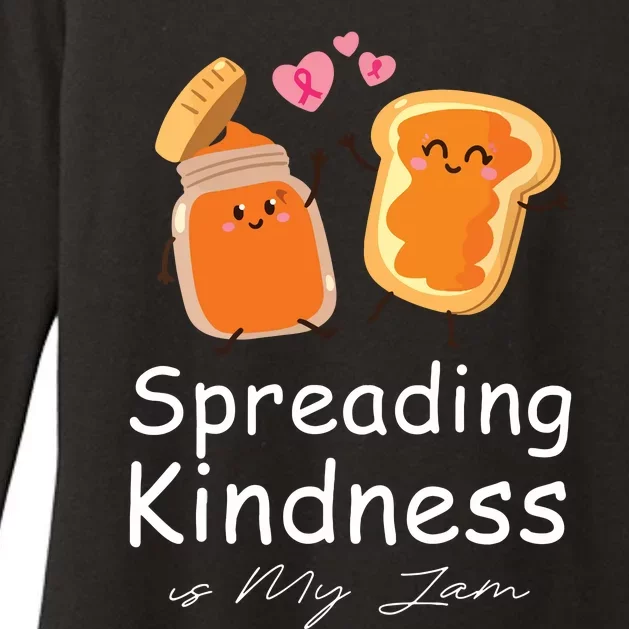 Funny Spreading Kindness Is My Jam Orange Unity Day Womens CVC Long Sleeve Shirt