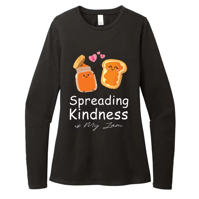 Funny Spreading Kindness Is My Jam Orange Unity Day Womens CVC Long Sleeve Shirt