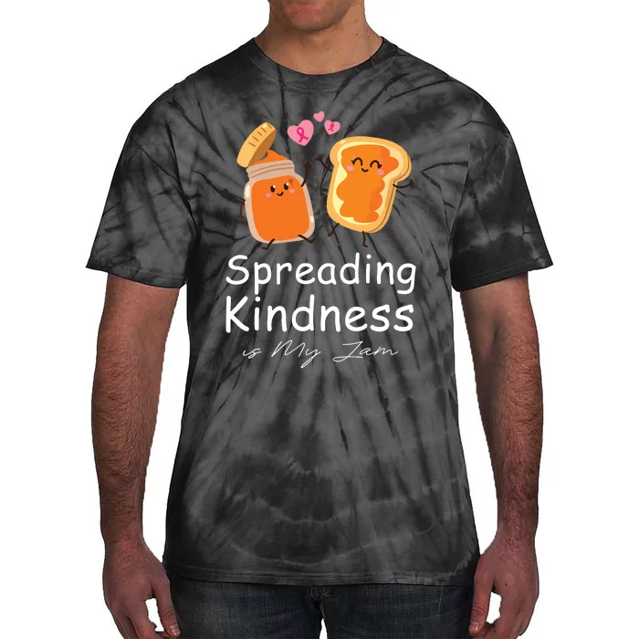 Funny Spreading Kindness Is My Jam Orange Unity Day Tie-Dye T-Shirt