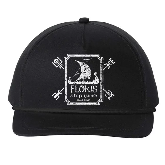 Flokis Shipyard Kattegat Viking Ship And Sword Snapback Five-Panel Rope Hat