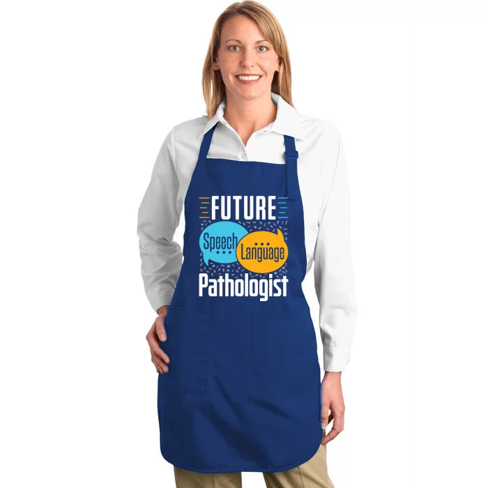 Future Speech Language Pathologist Slp Speech Therapist Great Gift Full-Length Apron With Pocket