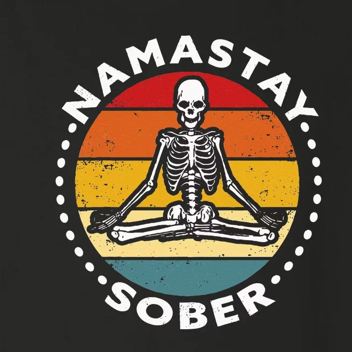 Funny Skeleton Lotus Position Yoga Sober Addiction Recovery Toddler Long Sleeve Shirt