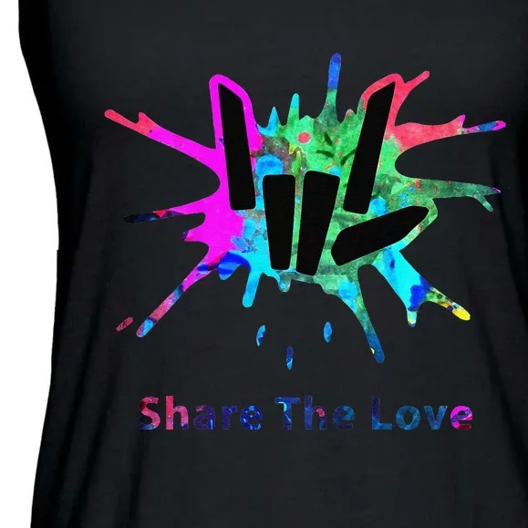 Funny Share Love Merch Gift Ladies Essential Flowy Tank