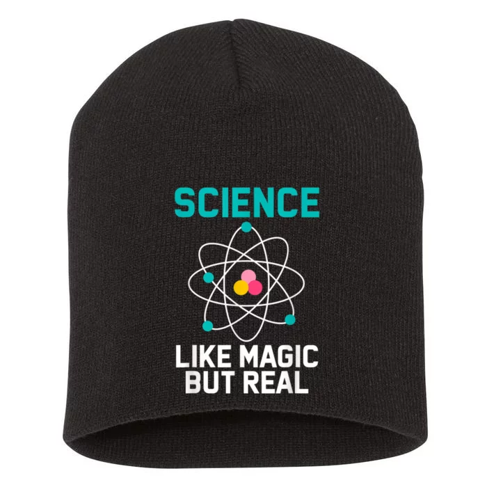 Funny Science Like Magic But Real Short Acrylic Beanie