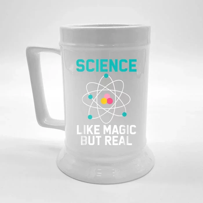 Funny Science Like Magic But Real Front & Back Beer Stein