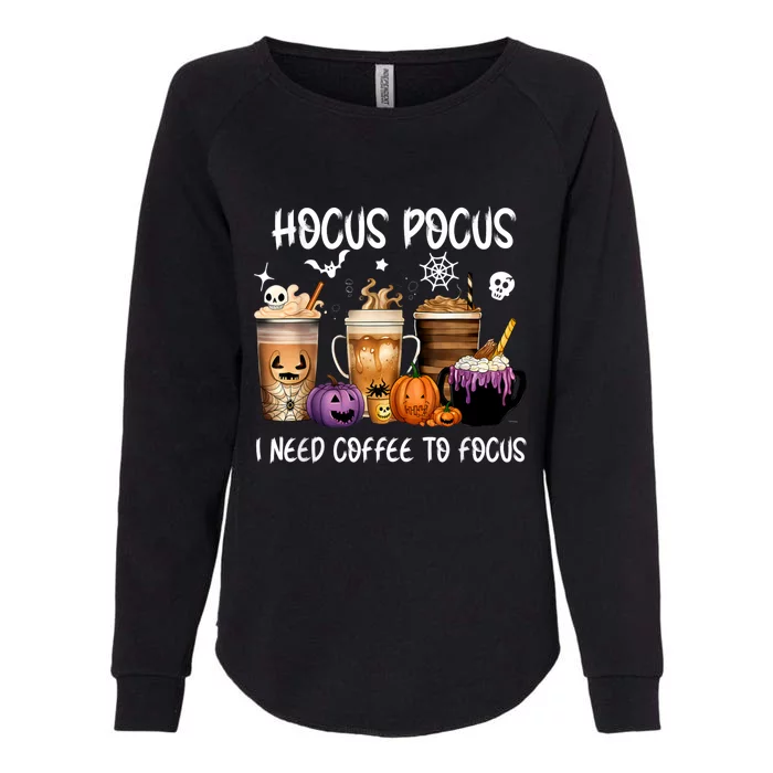 Focus Spooked Latte Womens California Wash Sweatshirt