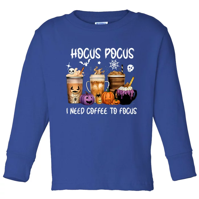 Focus Spooked Latte Toddler Long Sleeve Shirt