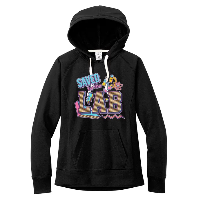 Funny School Lab Week Saved By The Lab Women's Fleece Hoodie