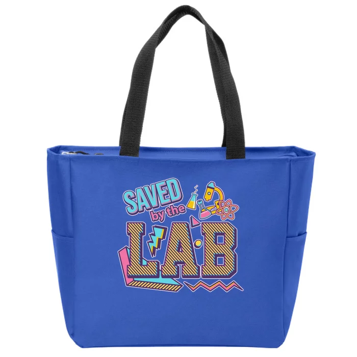 Funny School Lab Week Saved By The Lab Zip Tote Bag