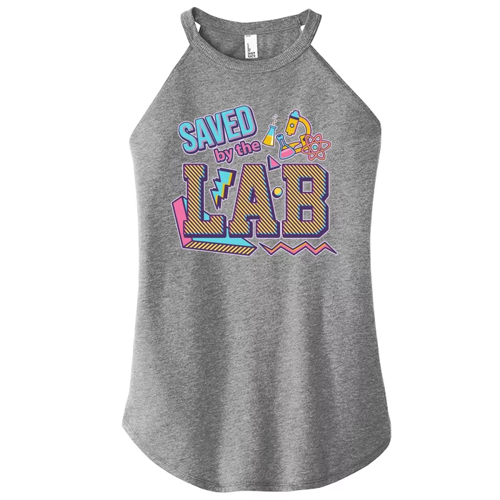 Funny School Lab Week Saved By The Lab Women’s Perfect Tri Rocker Tank