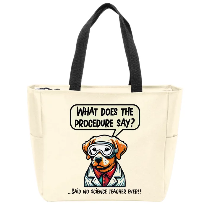 Funny Sarcastic “Lab Dog” Science Teacher Premium Zip Tote Bag