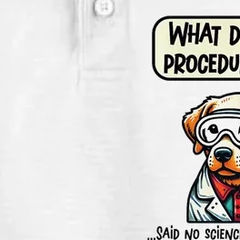 Funny Sarcastic “Lab Dog” Science Teacher Premium Dry Zone Grid Performance Polo