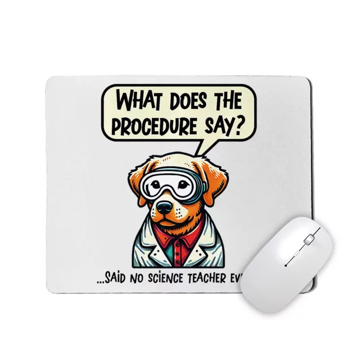 Funny Sarcastic “Lab Dog” Science Teacher Premium Mousepad