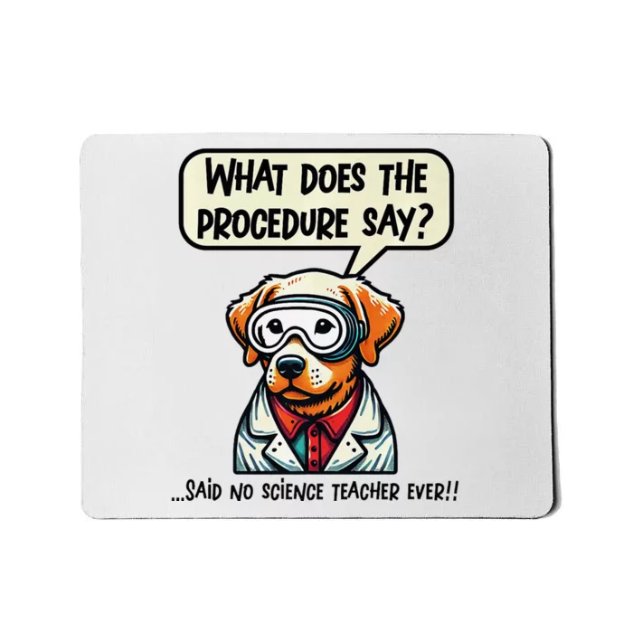 Funny Sarcastic “Lab Dog” Science Teacher Premium Mousepad