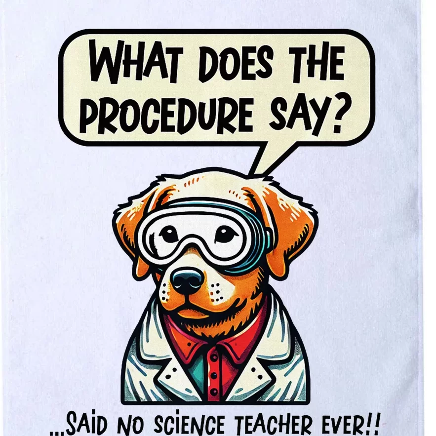 Funny Sarcastic “Lab Dog” Science Teacher Premium Platinum Collection Golf Towel