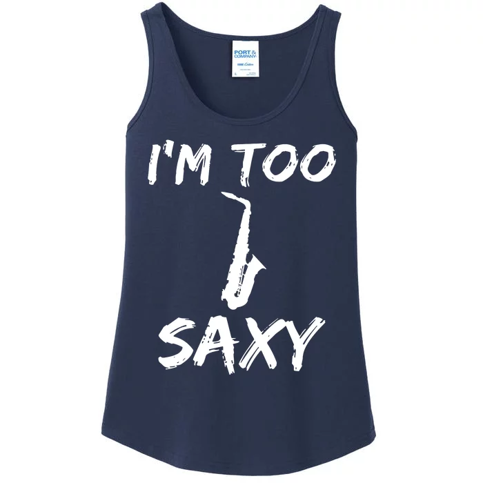 Funny Saxophone Lover Birthday Christmas Gift Idea Ladies Essential Tank