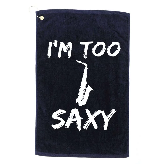 Funny Saxophone Lover Birthday Christmas Gift Idea Platinum Collection Golf Towel