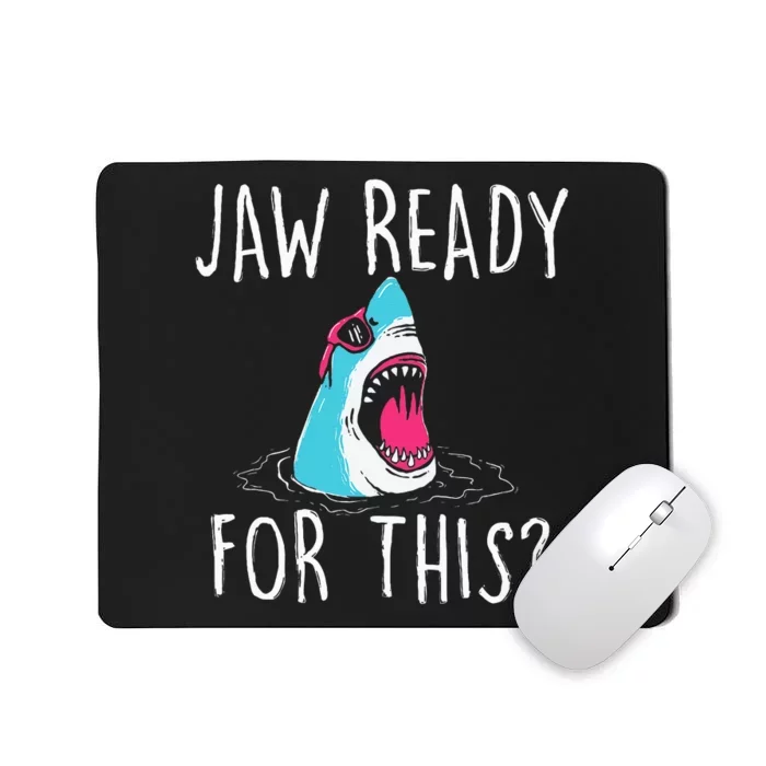 Funny Shark Lover Ocean Wildlife Mousepad