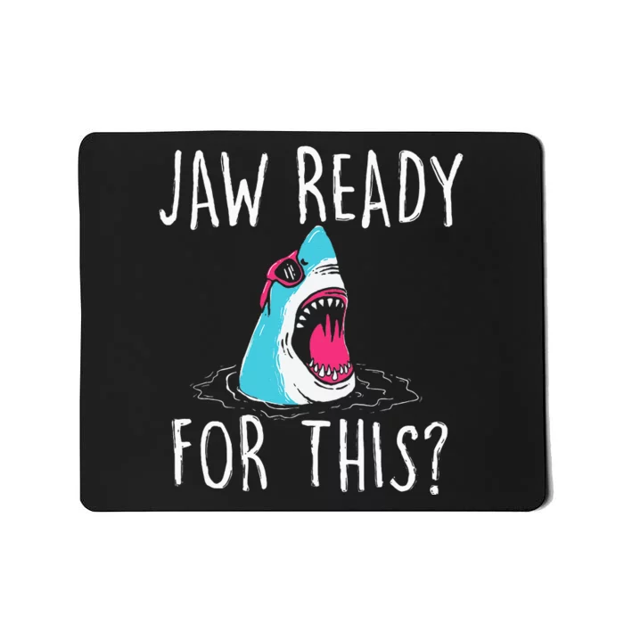 Funny Shark Lover Ocean Wildlife Mousepad