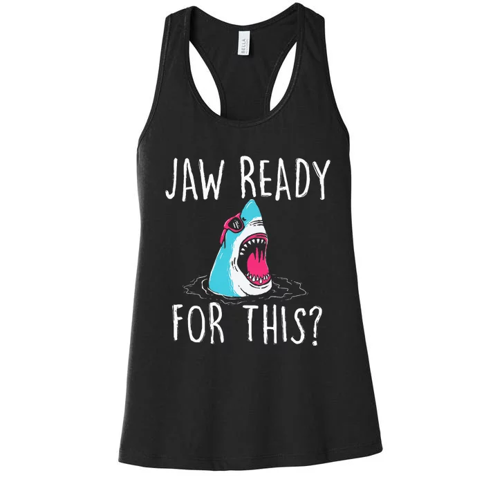 Funny Shark Lover Ocean Wildlife Women's Racerback Tank