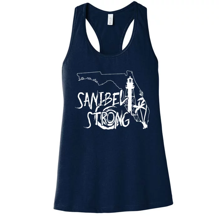 Florida Strong Lighthouse Florida Donation Women's Racerback Tank