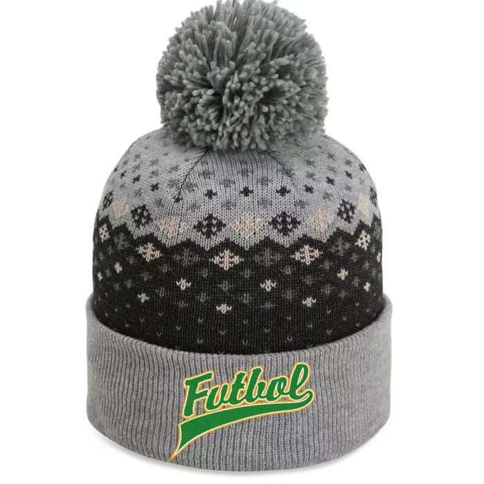 Futbol Sport Logo The Baniff Cuffed Pom Beanie