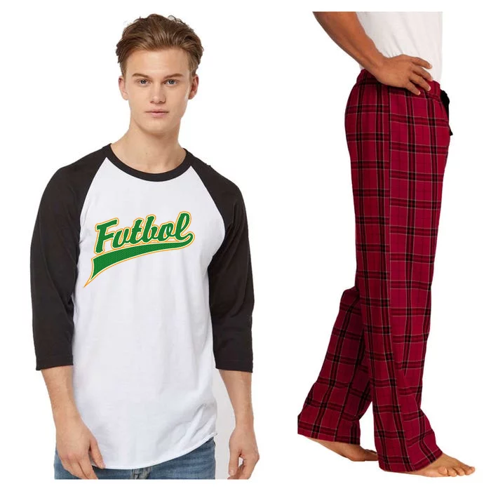 Futbol Sport Logo Raglan Sleeve Pajama Set