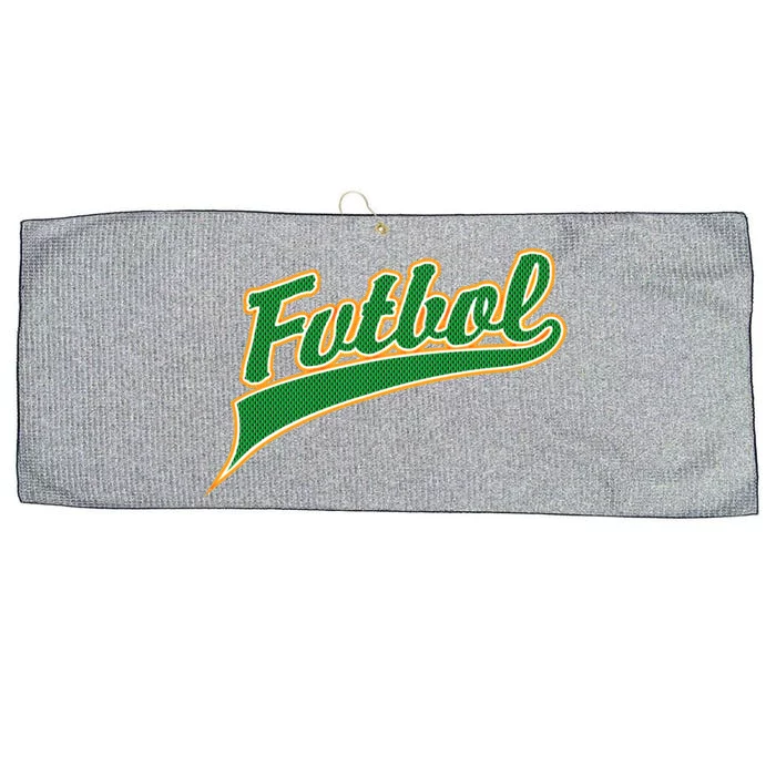 Futbol Sport Logo Large Microfiber Waffle Golf Towel