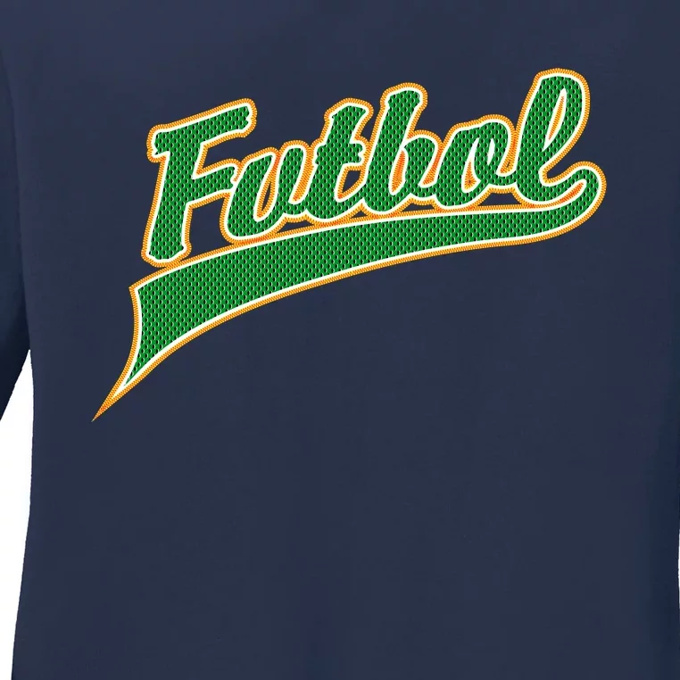 Futbol Sport Logo Ladies Long Sleeve Shirt