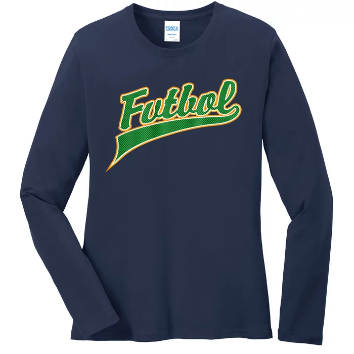 Futbol Sport Logo Ladies Long Sleeve Shirt