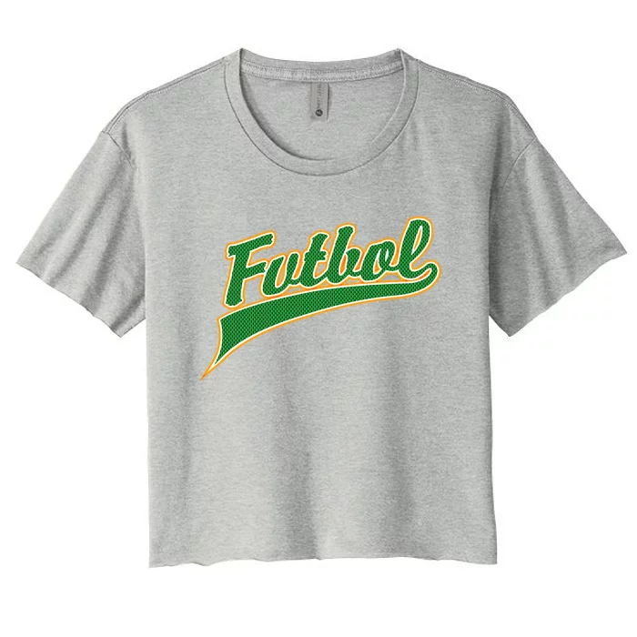 Futbol Sport Logo Women's Crop Top Tee